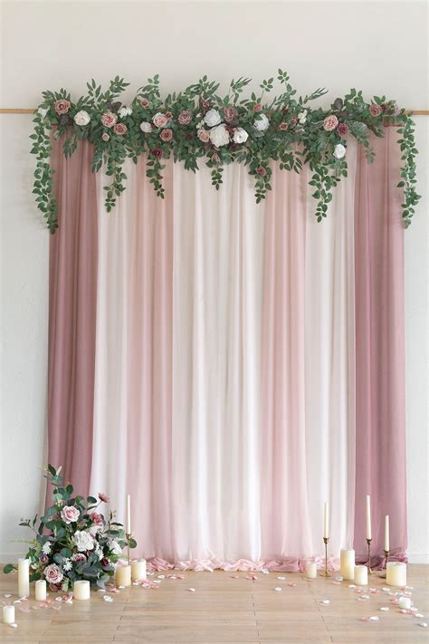 floral garland backdrop